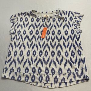Sundry x J. Crew Blue White T-Shirt Size Medium New